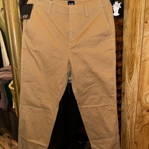 GAP Men's Tan Chino Pants - Straight Fit